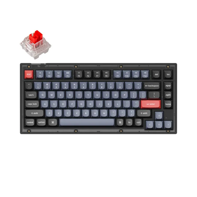 keychron-v1-qmk-clavier-m-canique-custom-filaire-75-ansi-us image 1