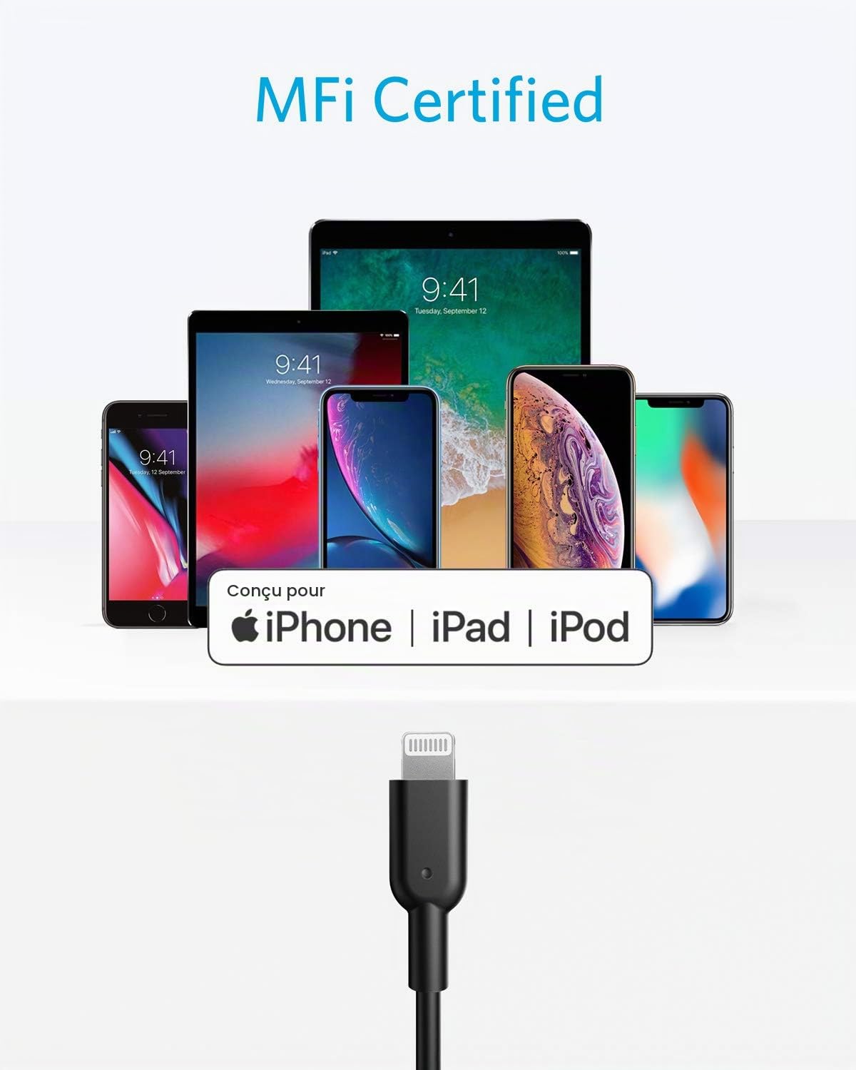 anker-powerline-ii-c-ble-usb-c-vers-lightning-90-cm-certifi-mfi-blanc image 4