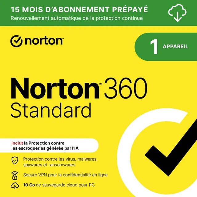 microsoft-365-personnel-15-mois-norton-360-standard-15-mois-pc-mac-1-personne image 1