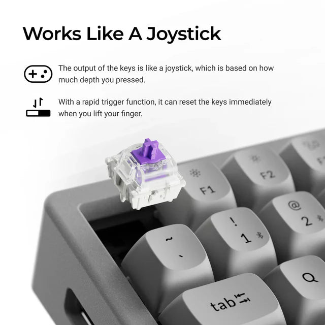 keychron-k2-he-concrete-edition-clavier-magn-tique-sans-fil-75-us-ansi image 4