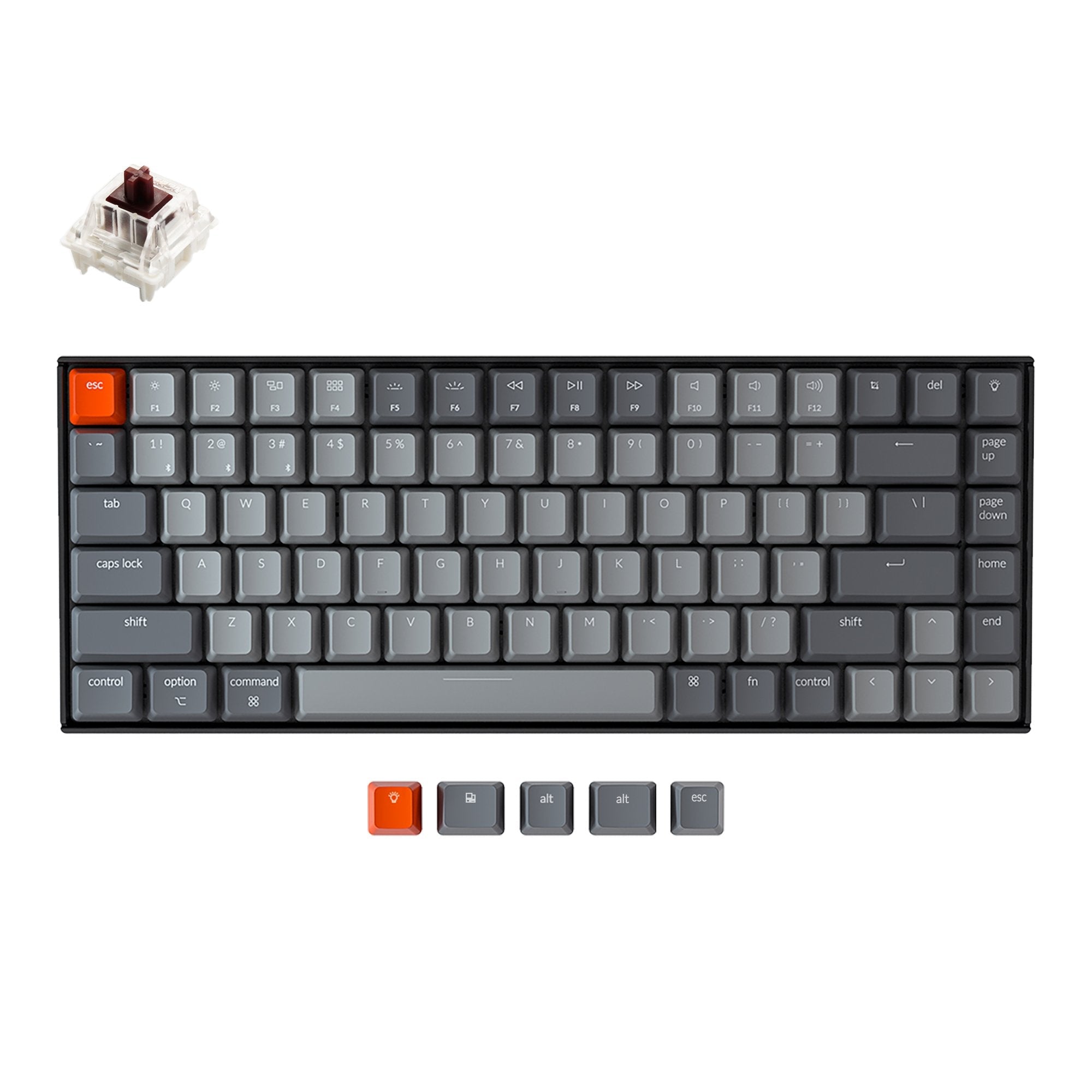 keychron-k2-version-2-clavier-m-canique-sans-fil-75-us-ansi-anglais image 3