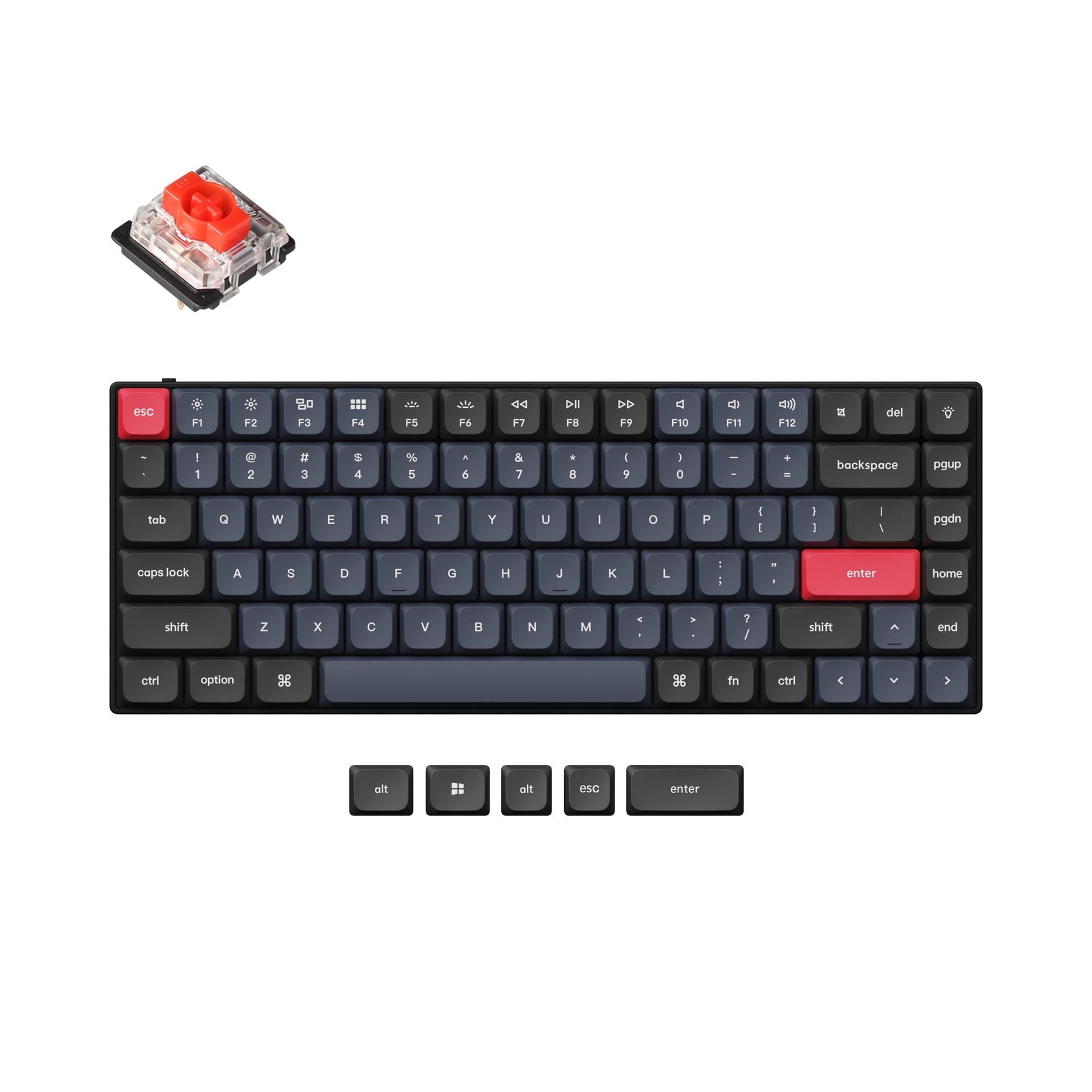 keychron-s1-qmk-clavier-m-canique-personnalis-filaire-low-profile-ansi-us-alumin image 4
