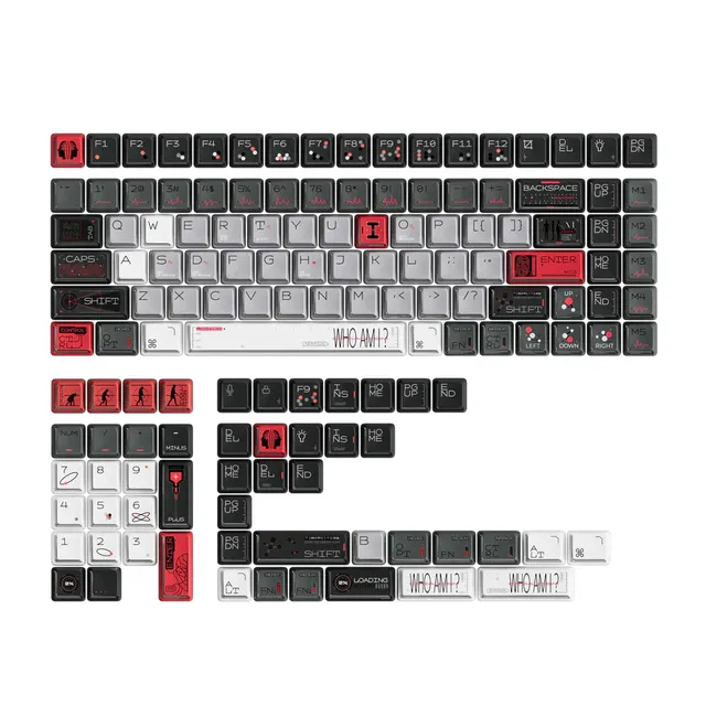 keychron-bio-individual-nuclear-power-set-complet-141-touches-pbt-dye-sub-r-tro- image 1