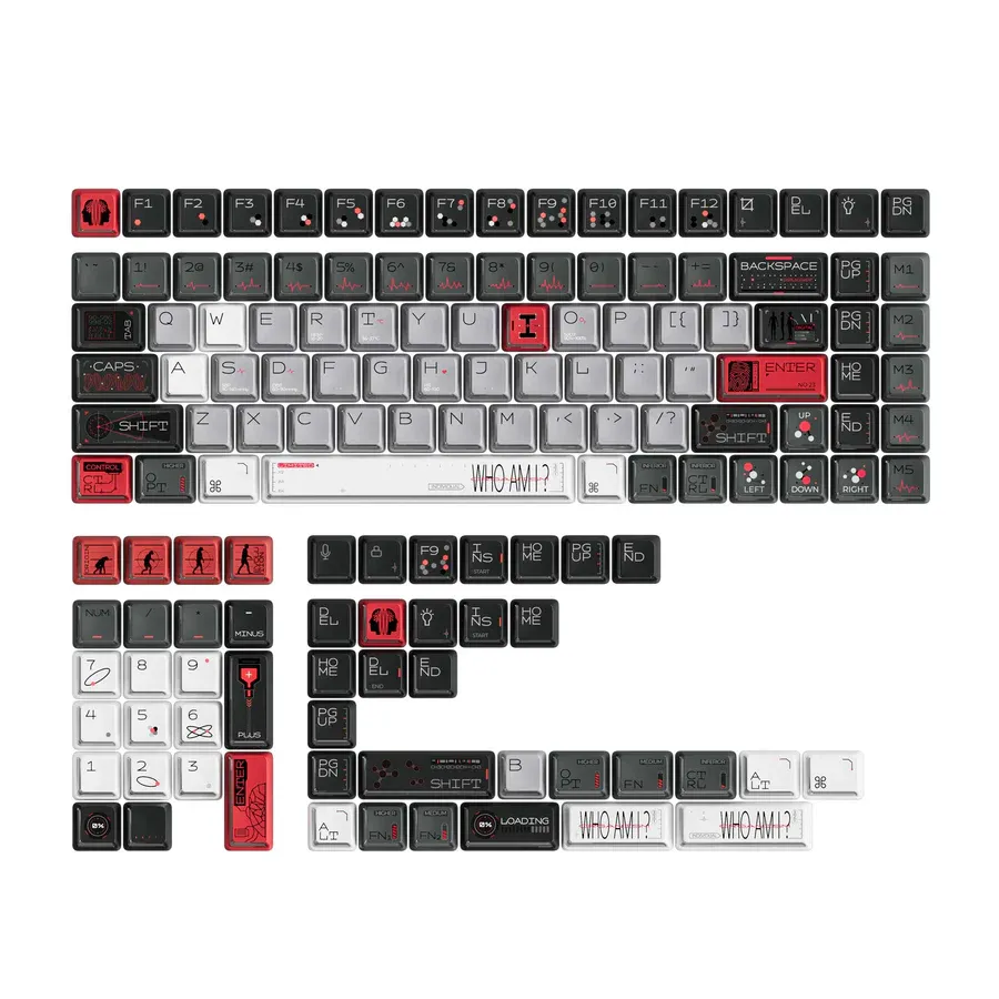 keychron-bio-individual-nuclear-power-set-complet-141-touches-pbt-dye-sub-r-tro- image 1