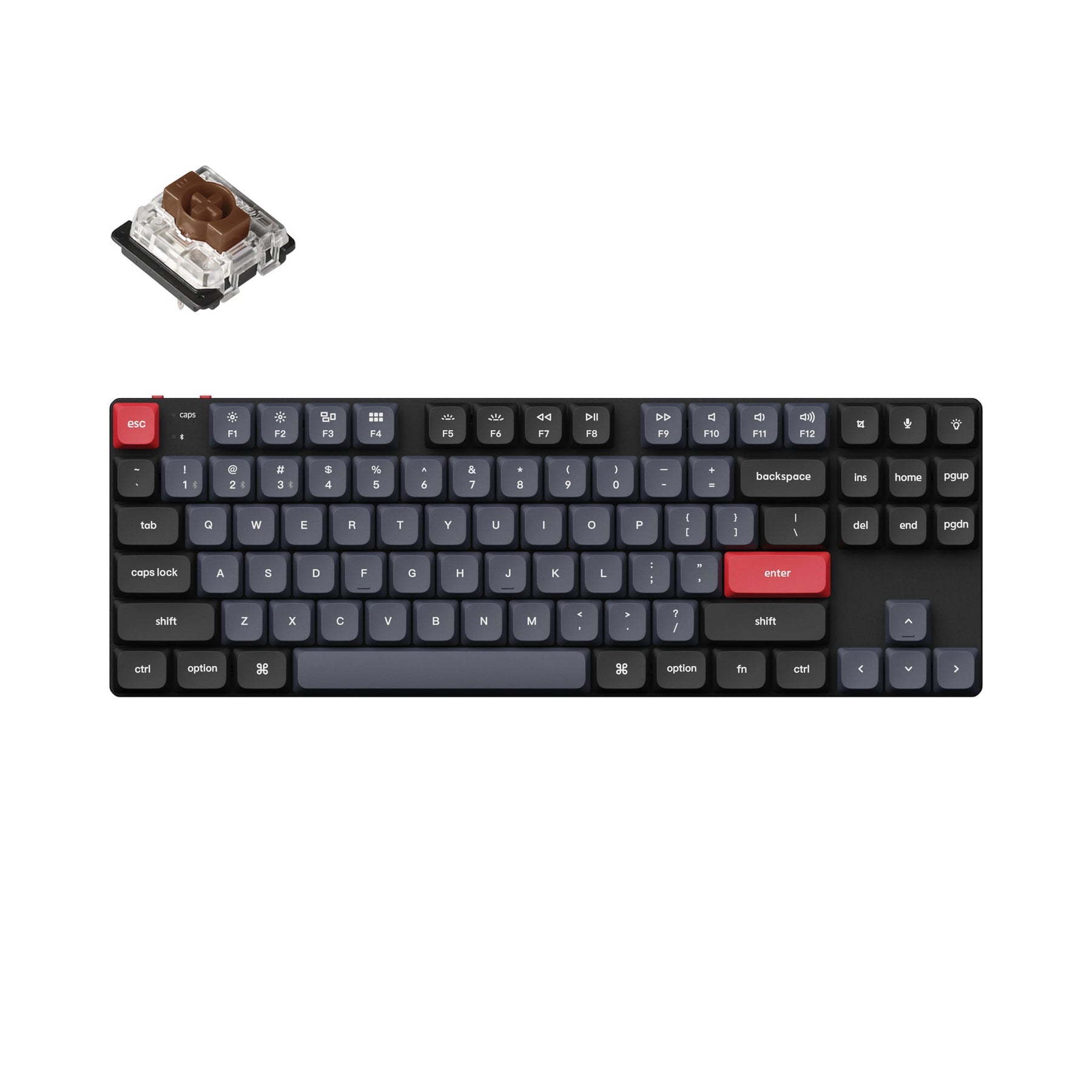 keychron-k1-pro-qmk-via-clavier-m-canique-ultra-fin-sans-fil-80-tkl-ansi-us image 4
