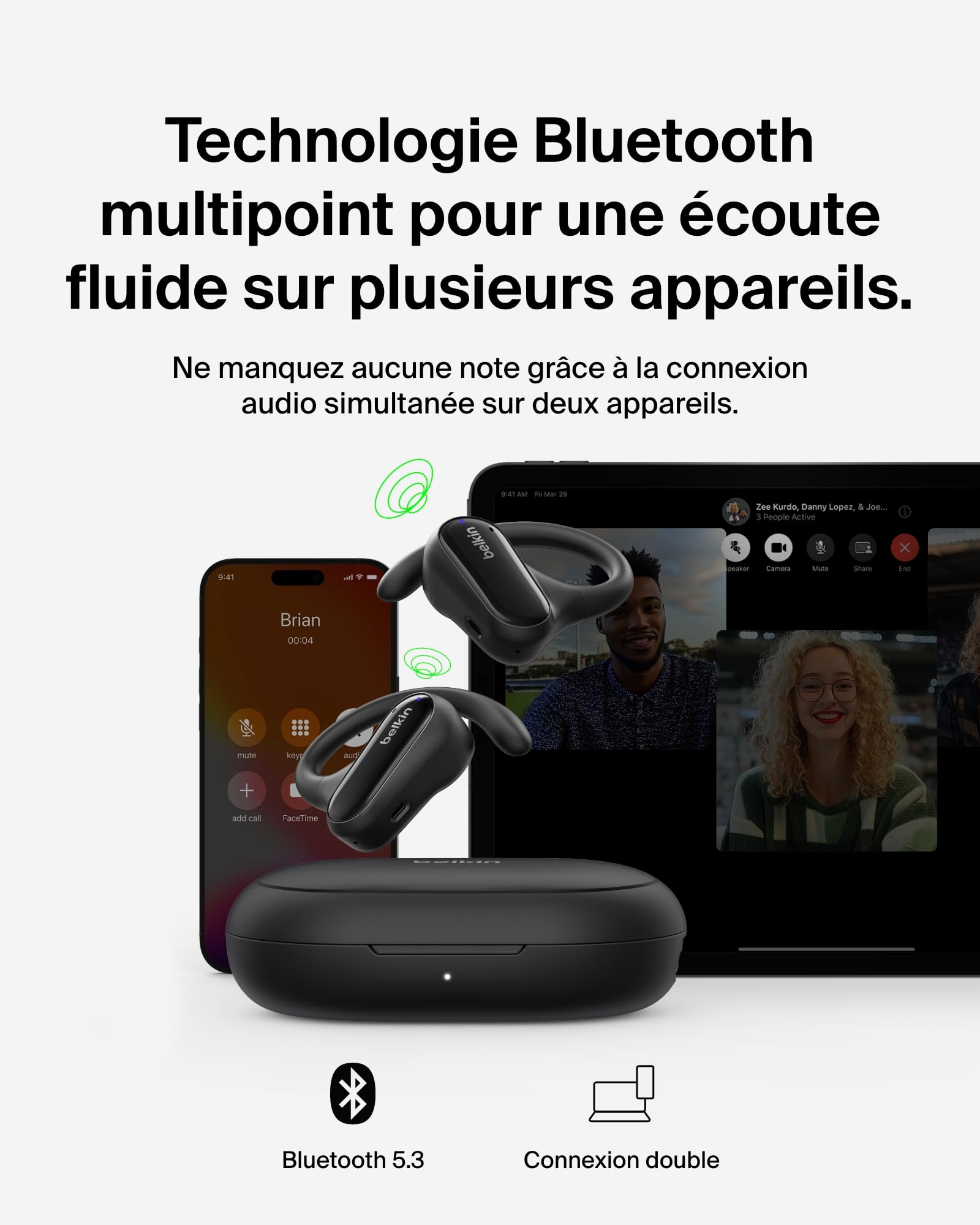 belkin-soundform-clearfit-couteurs-oreilles-libres-bluetooth-noir-ipx5 image 5