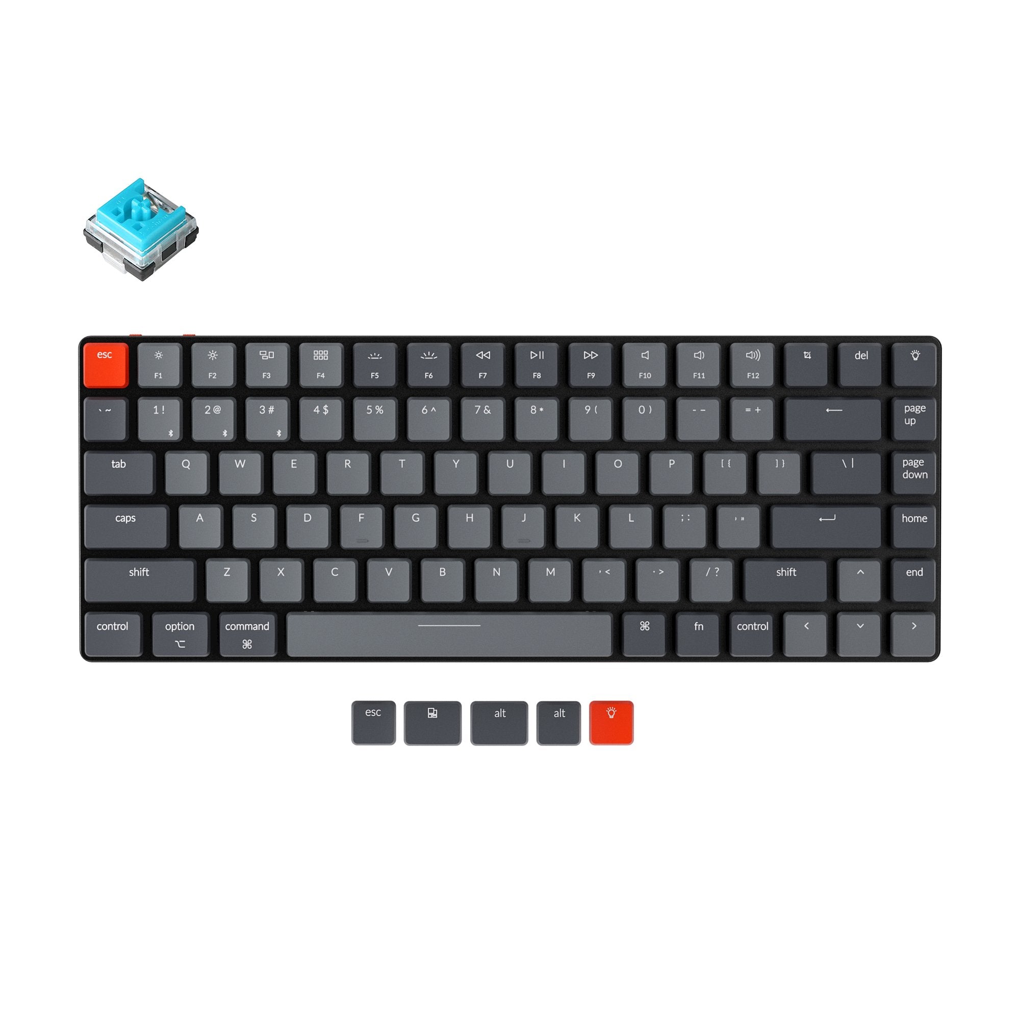 keychron-k3-version-2-clavier-m-canique-sans-fil-ultra-fin-bluetooth-us-ansi image 8