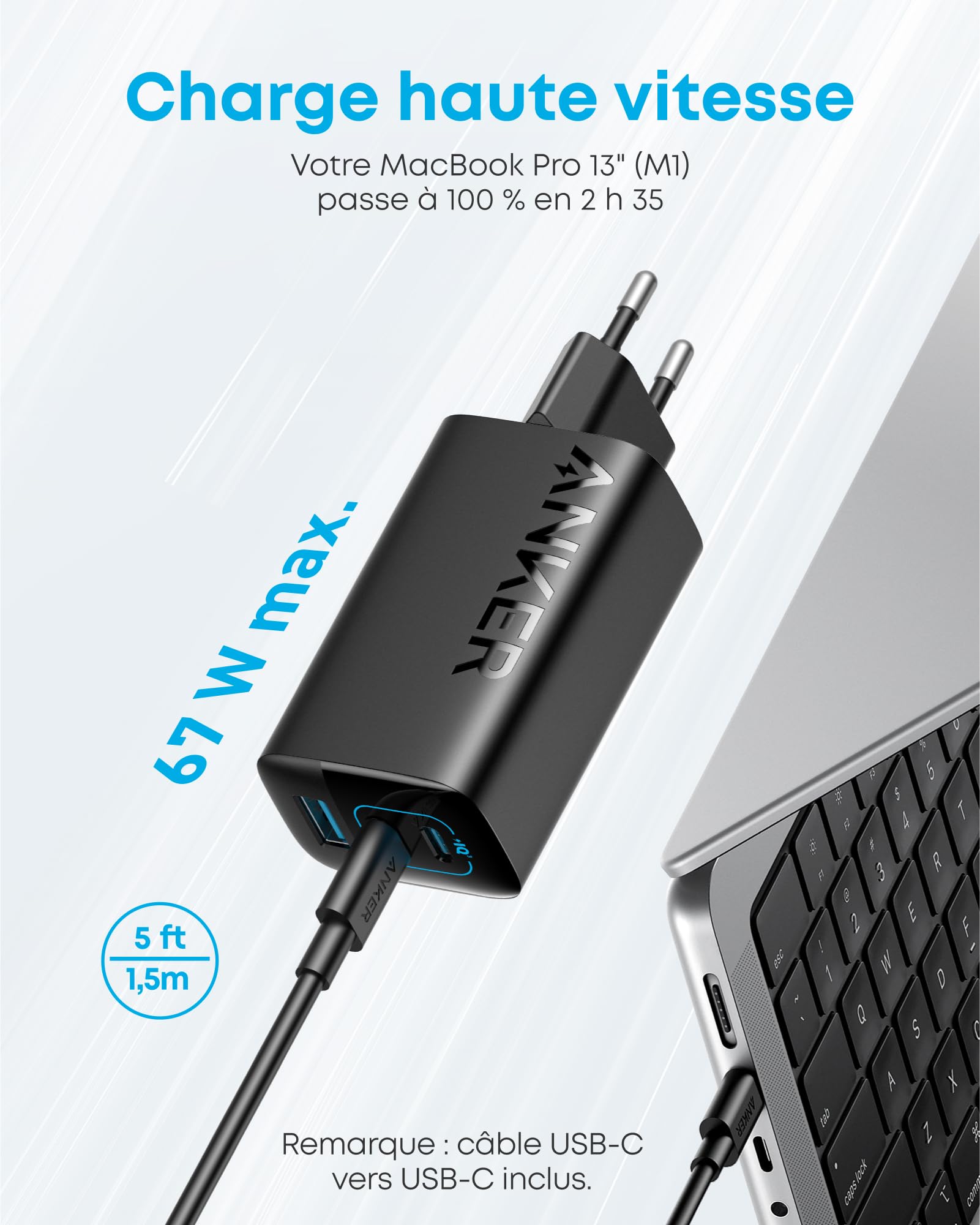 anker-335-chargeur-usb-c-67w-3-ports-c-ble-1-5m image 2