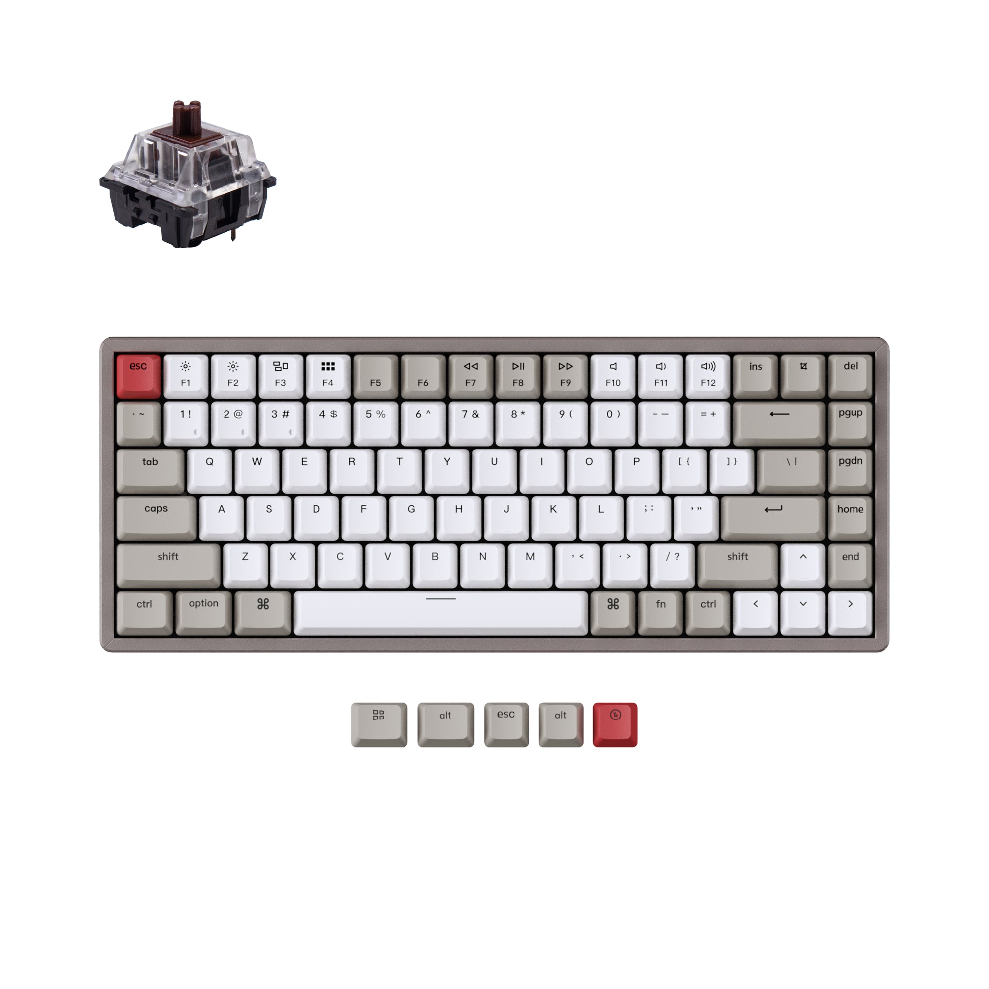 keychron-k2-non-r-tro-clair-clavier-m-canique-sans-fil-us-ansi-75 image 6