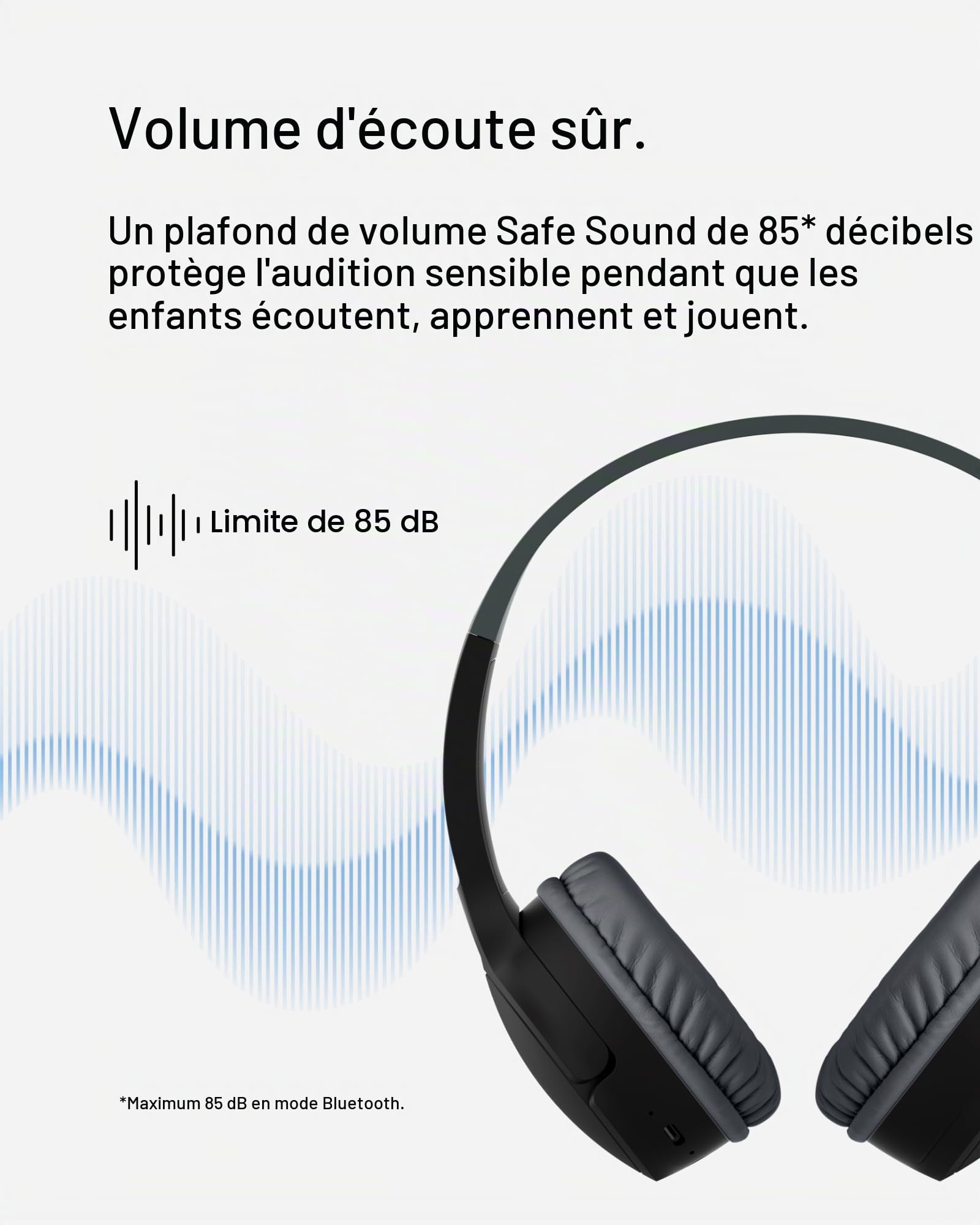 belkin-soundform-mini-casque-bluetooth-enfant-micro-int-gr-noir image 2