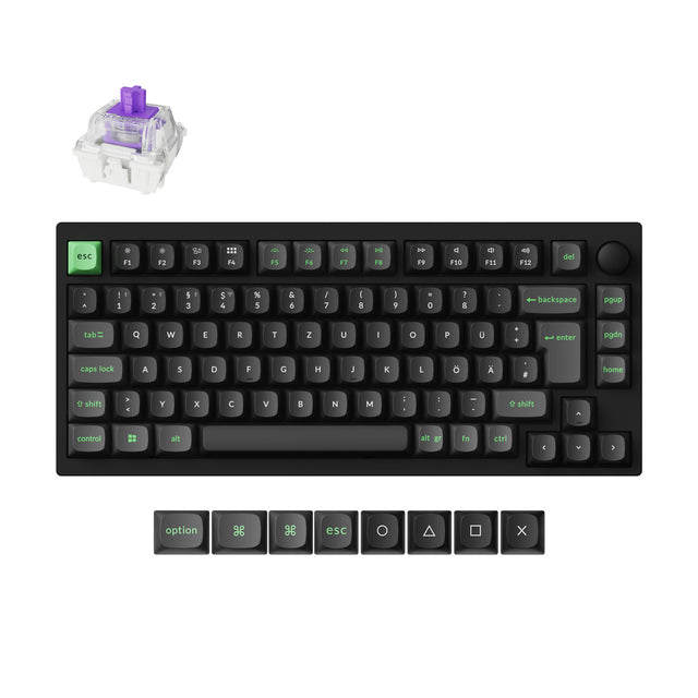 keychron-lemokey-p1-he-clavier-gaming-sans-fil-75-iso-de image 2