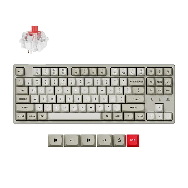 keychron-c1-pro-8k-clavier-m-canique-filaire-custom-tkl-80-us-ansi-qmk image 1