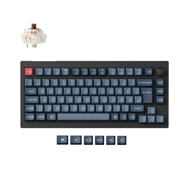 keychron-v1-max-qmk-clavier-m-canique-sans-fil-75-iso image 6