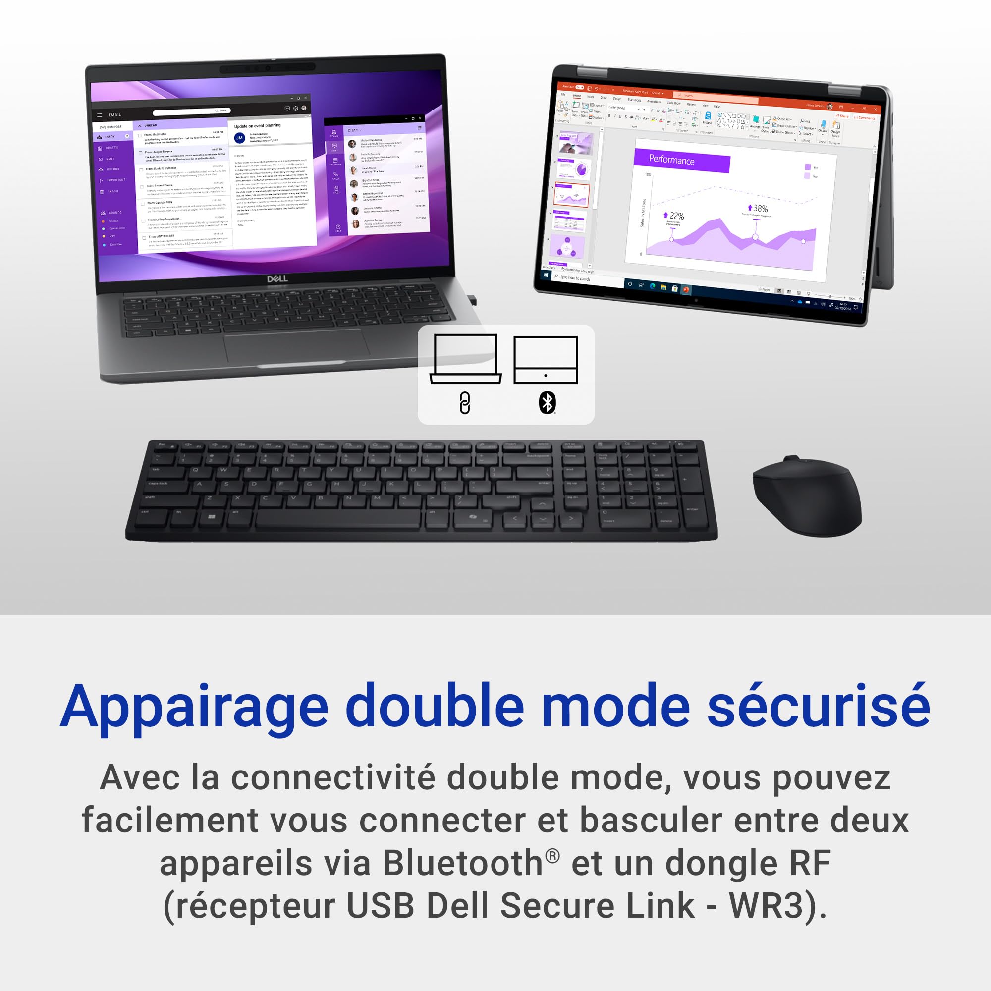 dell-1760-km555-pack-clavier-souris-sans-fil-azerty-silencieux image 8