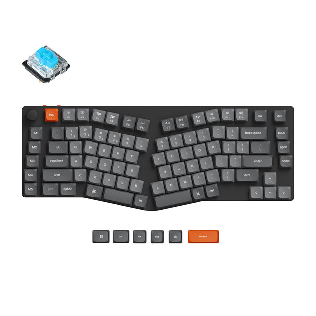 keychron-k15-max-alice-layout-clavier-m-canique-custom-sans-fil-ultra-fin-qmk-us image 2