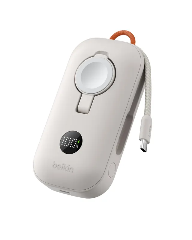belkin-boostcharge-pro-batterie-externe-10000mah-45w-apple-watch-usb-c-beige image 1