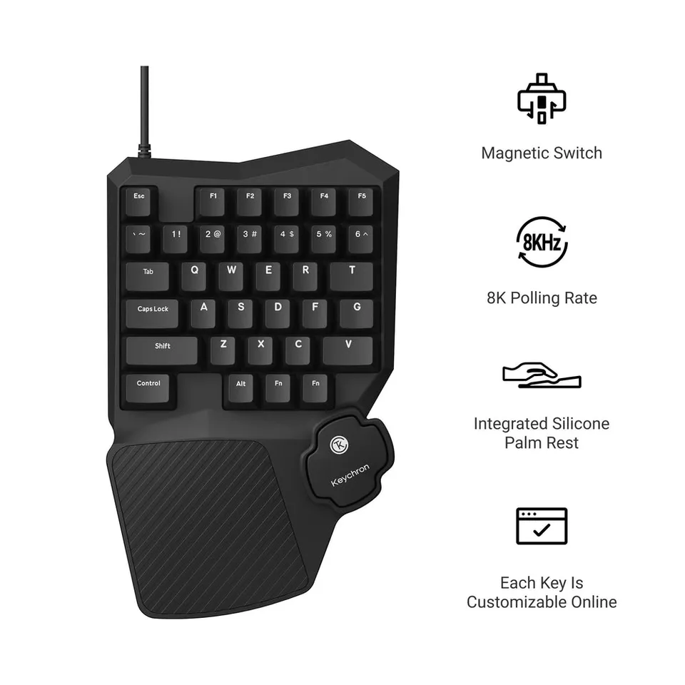 keychron-c0-he-clavier-gaming-une-main-filaire-switch-magn-tique-8k image 1