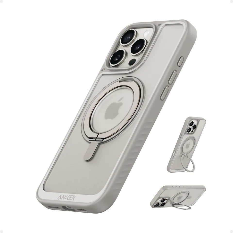 anker-flexstand-coque-magn-tique-iphone-15-pro-max-avec-anneau-support image 1