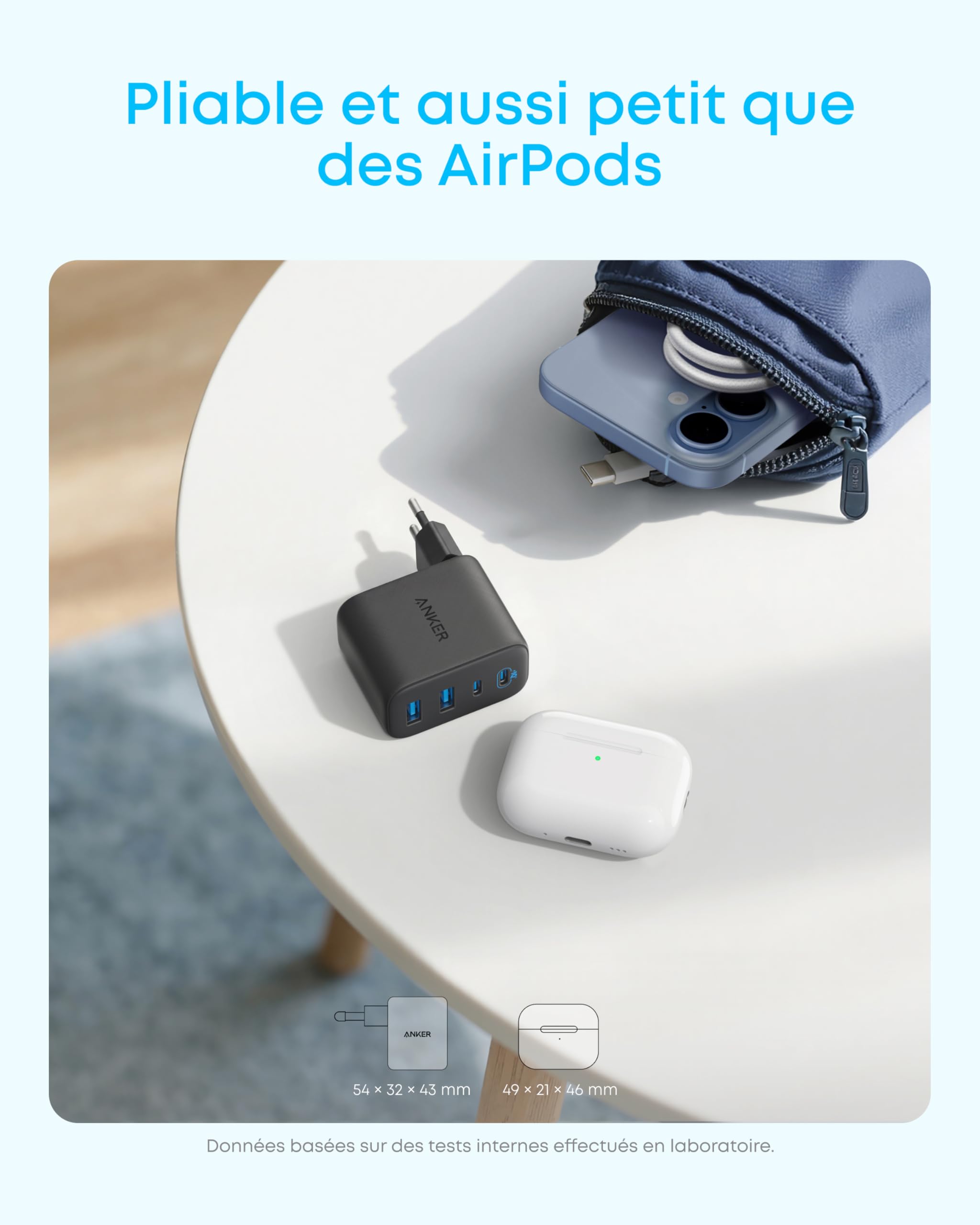 anker-zolo-chargeur-mural-usb-c-4-ports-50-w-2x-usb-c-2x-usb-a image 5