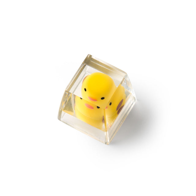 keychron-yellow-duck-capuchon-artisanal-en-r-sine-artisan-keycap image 2