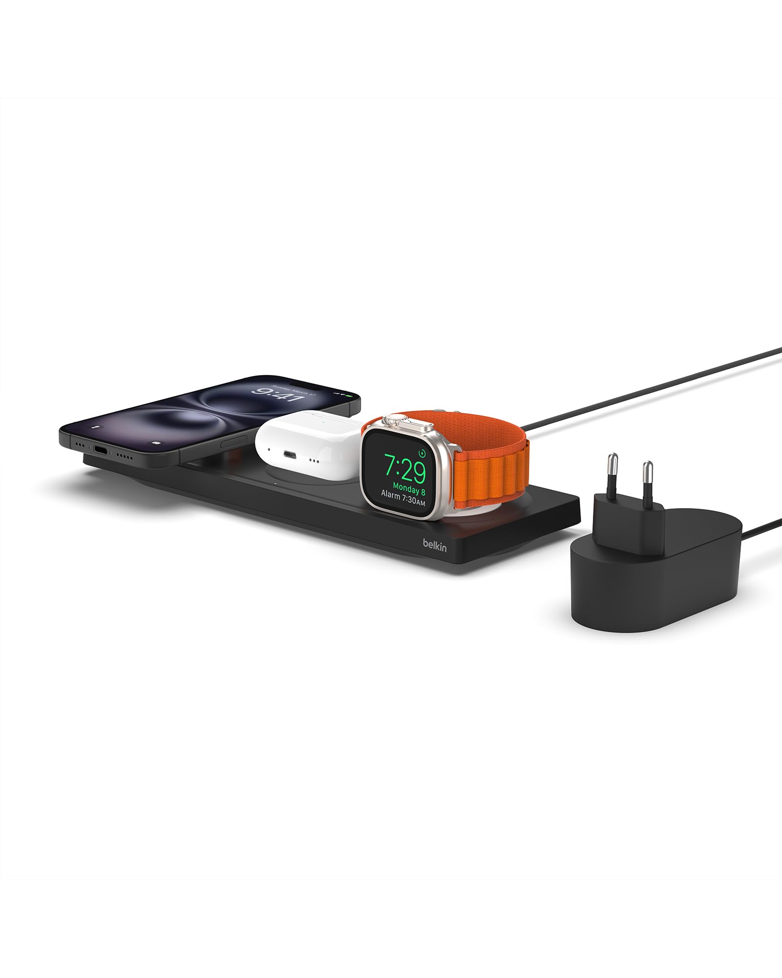 belkin-chargeur-magsafe-3-en-1-mfi-iphone-apple-watch-airpods image 1