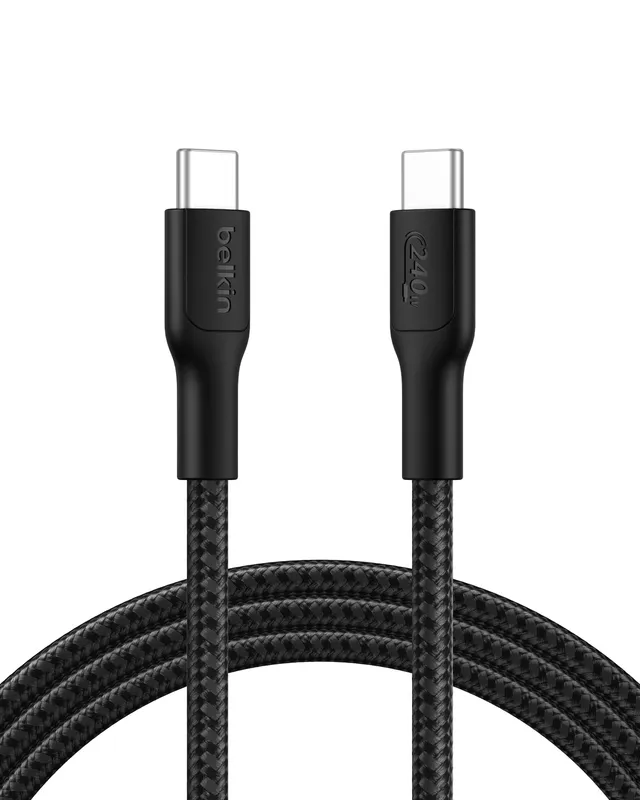 belkin-eco-c-ble-usb-c-vers-usb-c-tress-2-m-240w-noir-usb-2-0 image 1