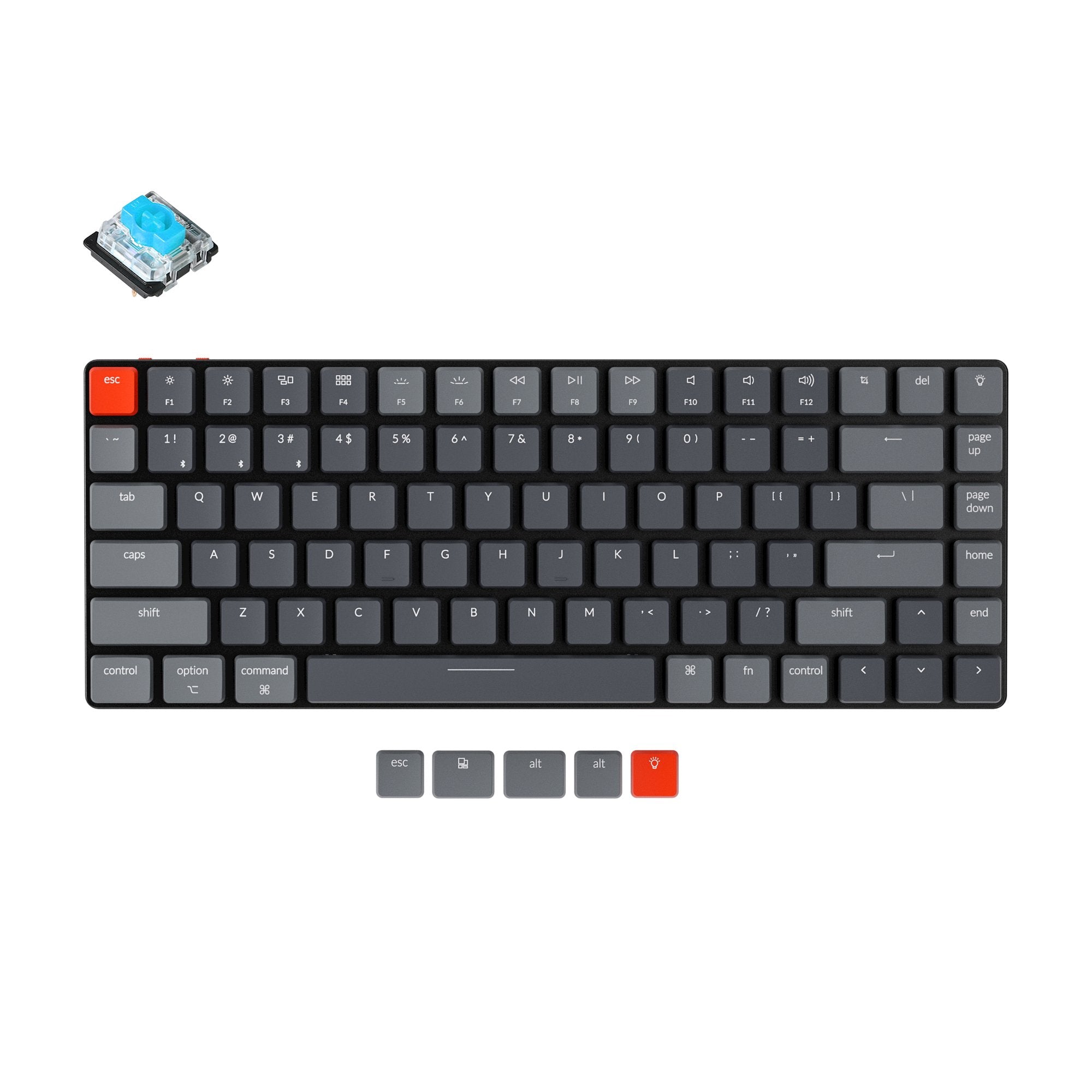 keychron-k3-version-2-clavier-m-canique-sans-fil-ultra-fin-bluetooth-us-ansi image 5