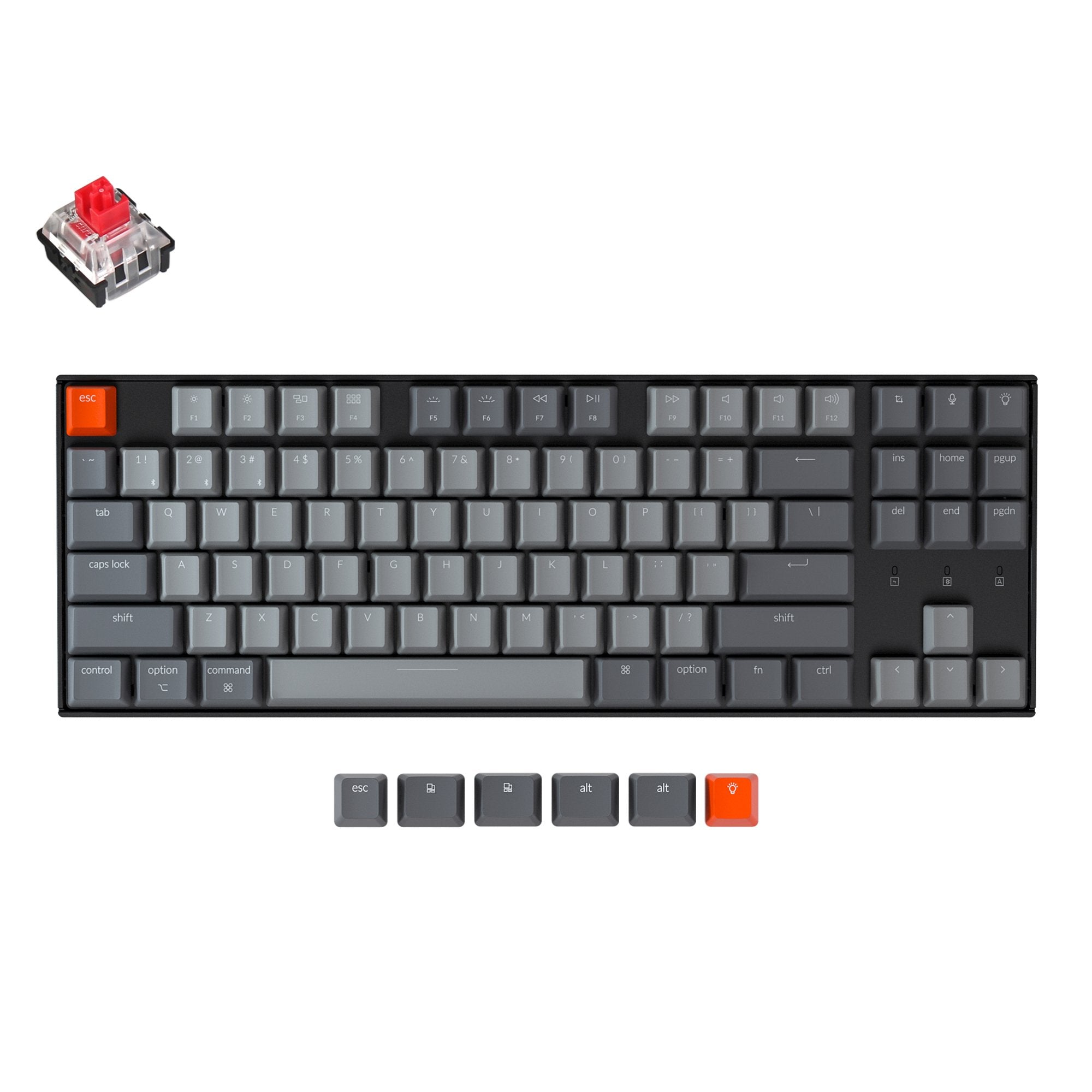 keychron-k8-clavier-m-canique-sans-fil-tenkeyless-ansi-us image 7