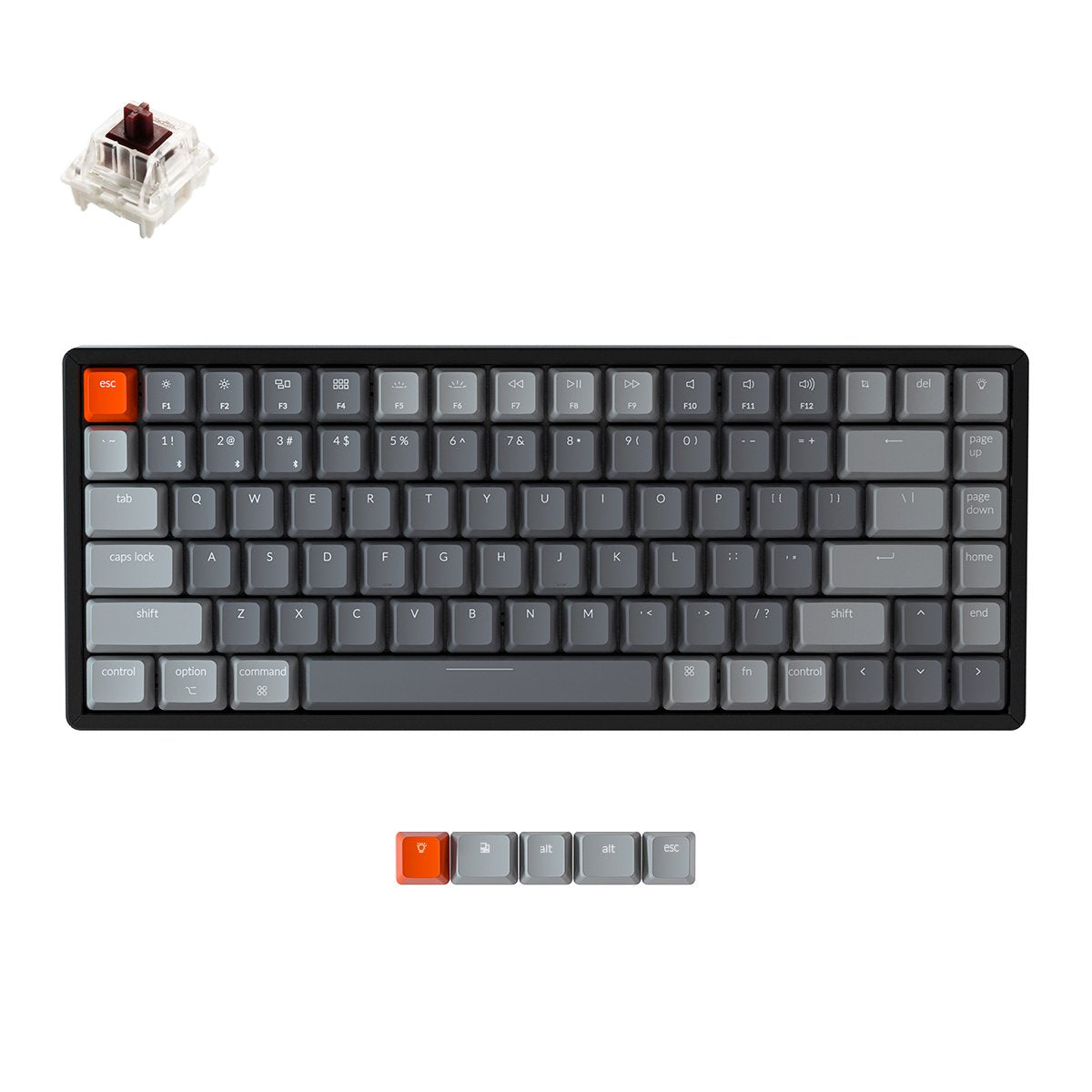 keychron-k2-version-2-clavier-m-canique-sans-fil-75-us-ansi-anglais image 6