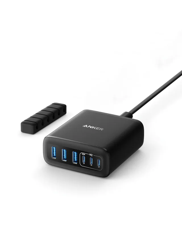 anker-chargeur-usb-c-112-w-station-6-ports-avec-organisateur image 1