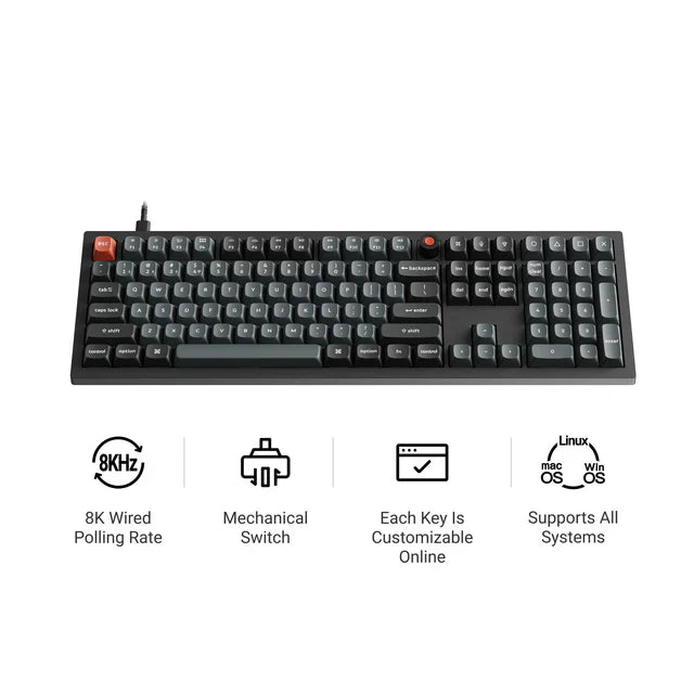 keychron-v6-8k-qmk-clavier-m-canique-filaire-personnalis-100-full-size image 1