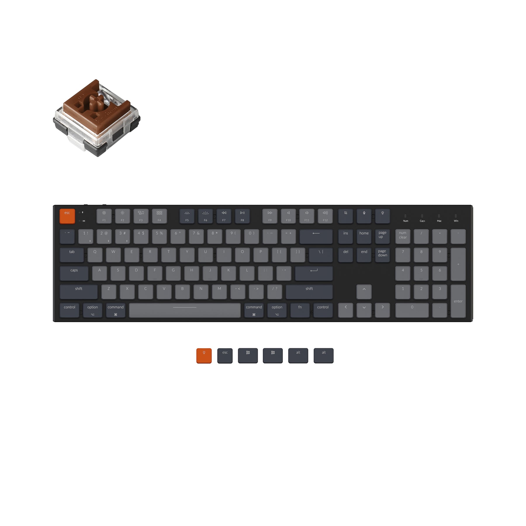 keychron-k5-clavier-m-canique-sans-fil-ultra-fin-tkl-us-ansi image 6