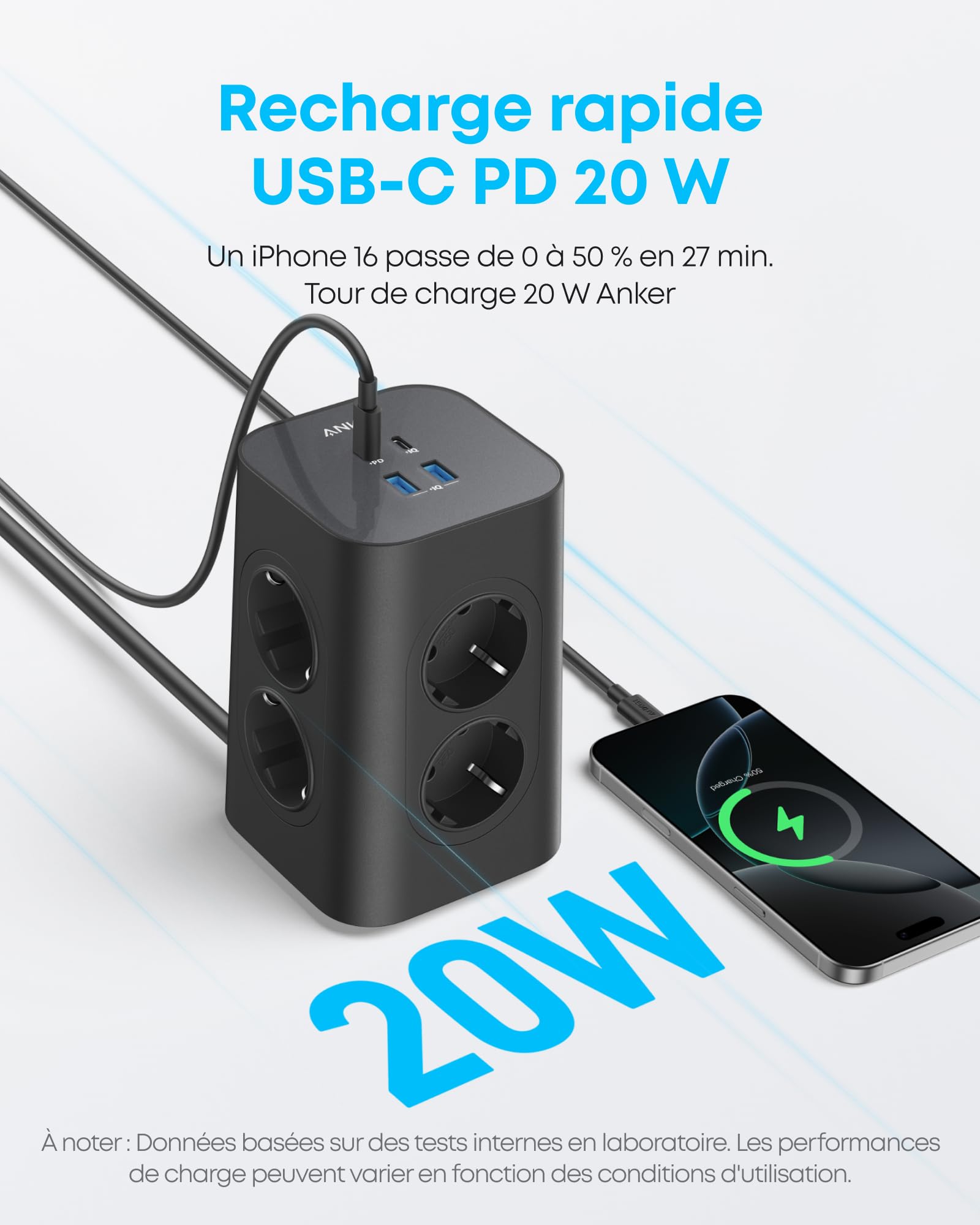 anker-tour-de-charge-12-en-1-avec-interrupteur-8-prises-4-usb-20w image 2