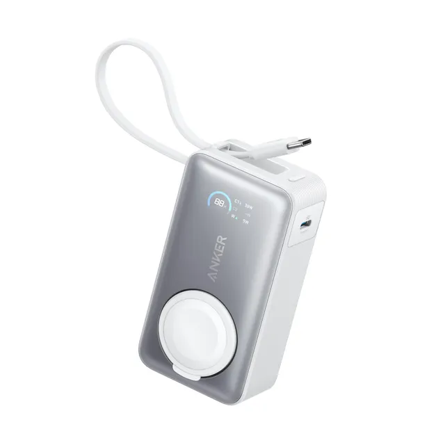 anker-maggo-batterie-externe-magn-tique-10000-mah-35w-blanche-avec-c-ble-usb-c-e image 1