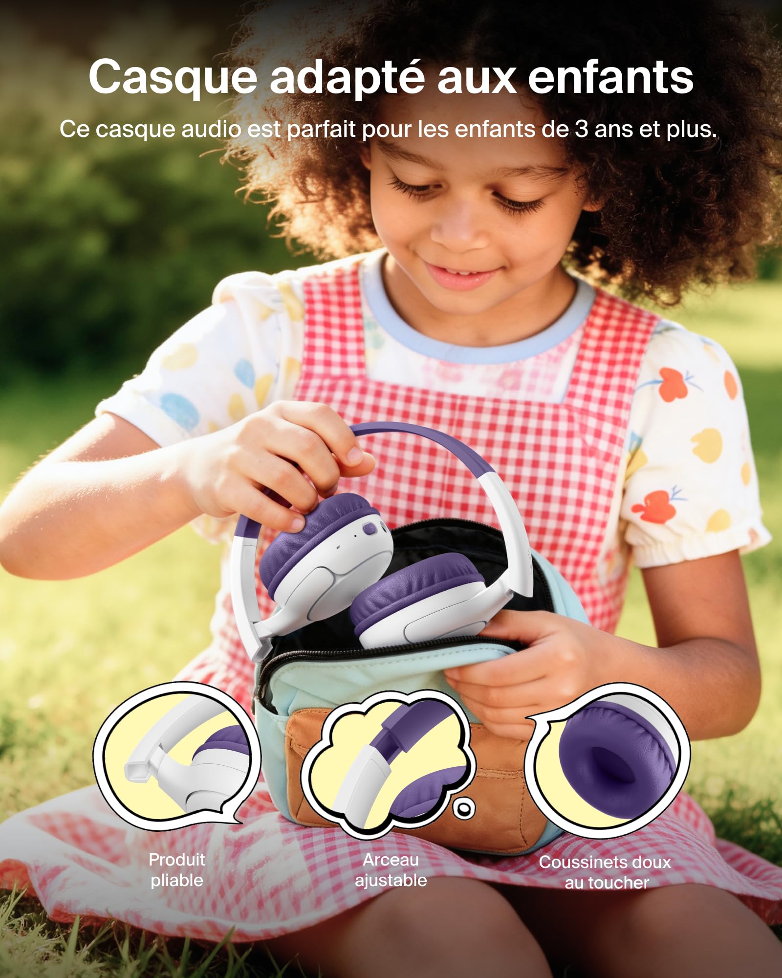 belkin-soundform-mini-2-casque-audio-sans-fil-enfant-violet image 5