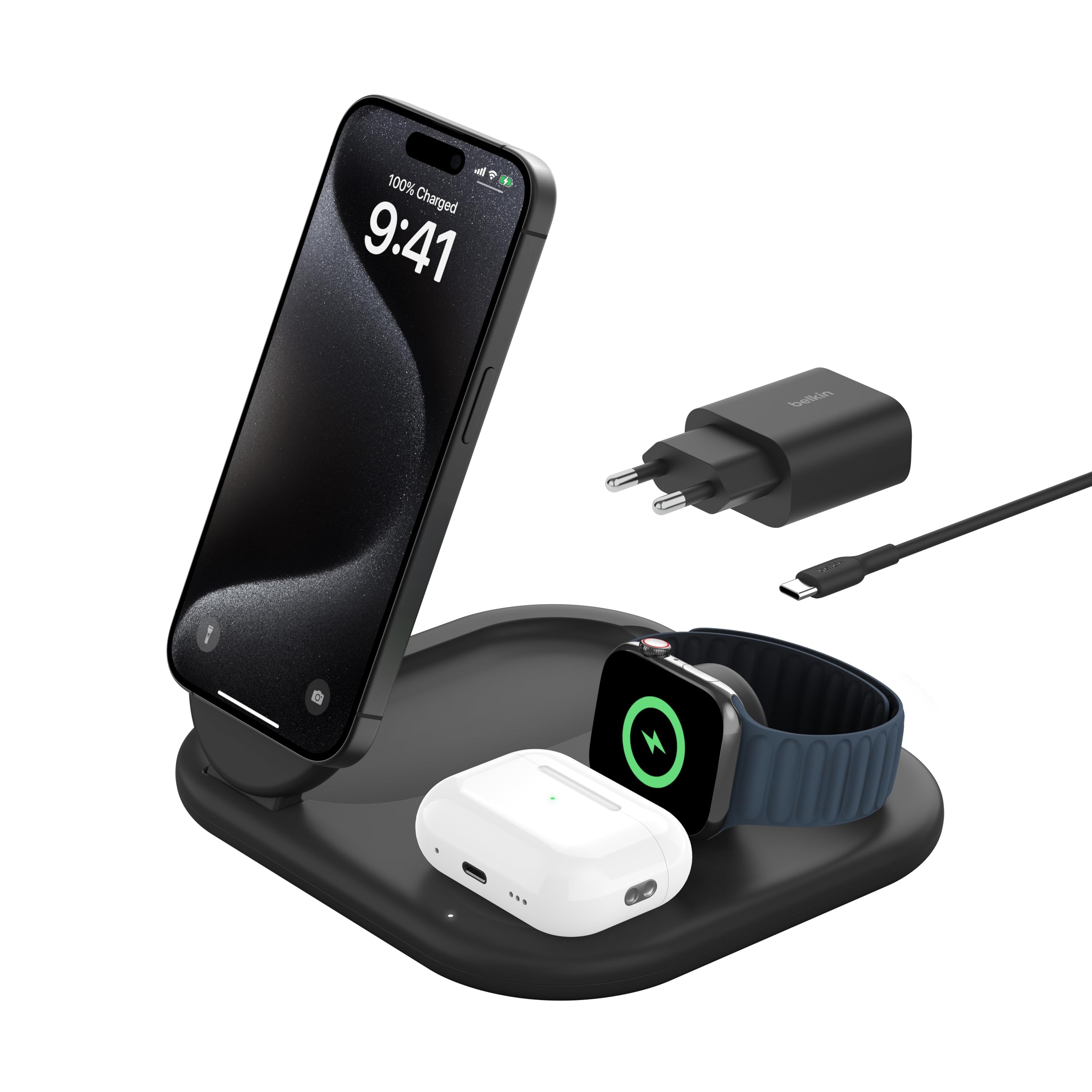 belkin-boostcharge-socle-de-recharge-3-en-1-magn-tique-pliable-qi2-15-w-magsafe- image 4