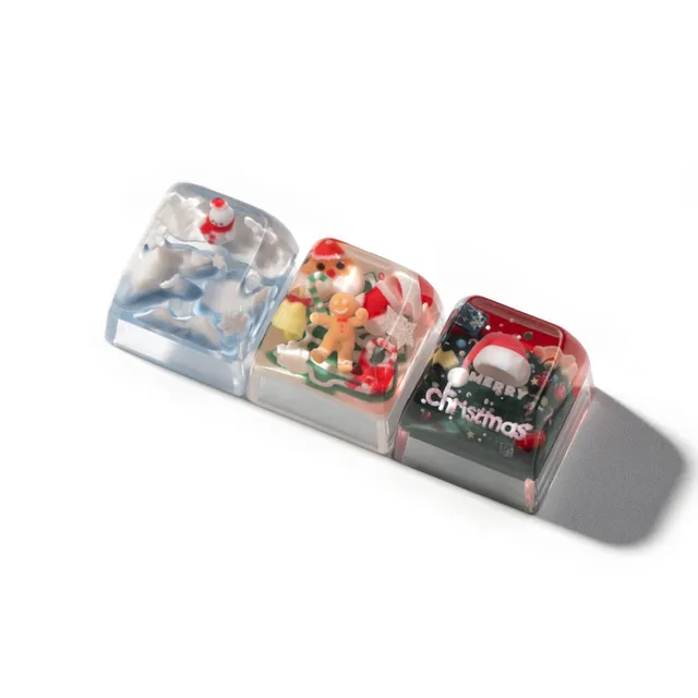 keychron-christmas-resin-artisan-keycap-touche-artisanale-r-sine-no-l image 1