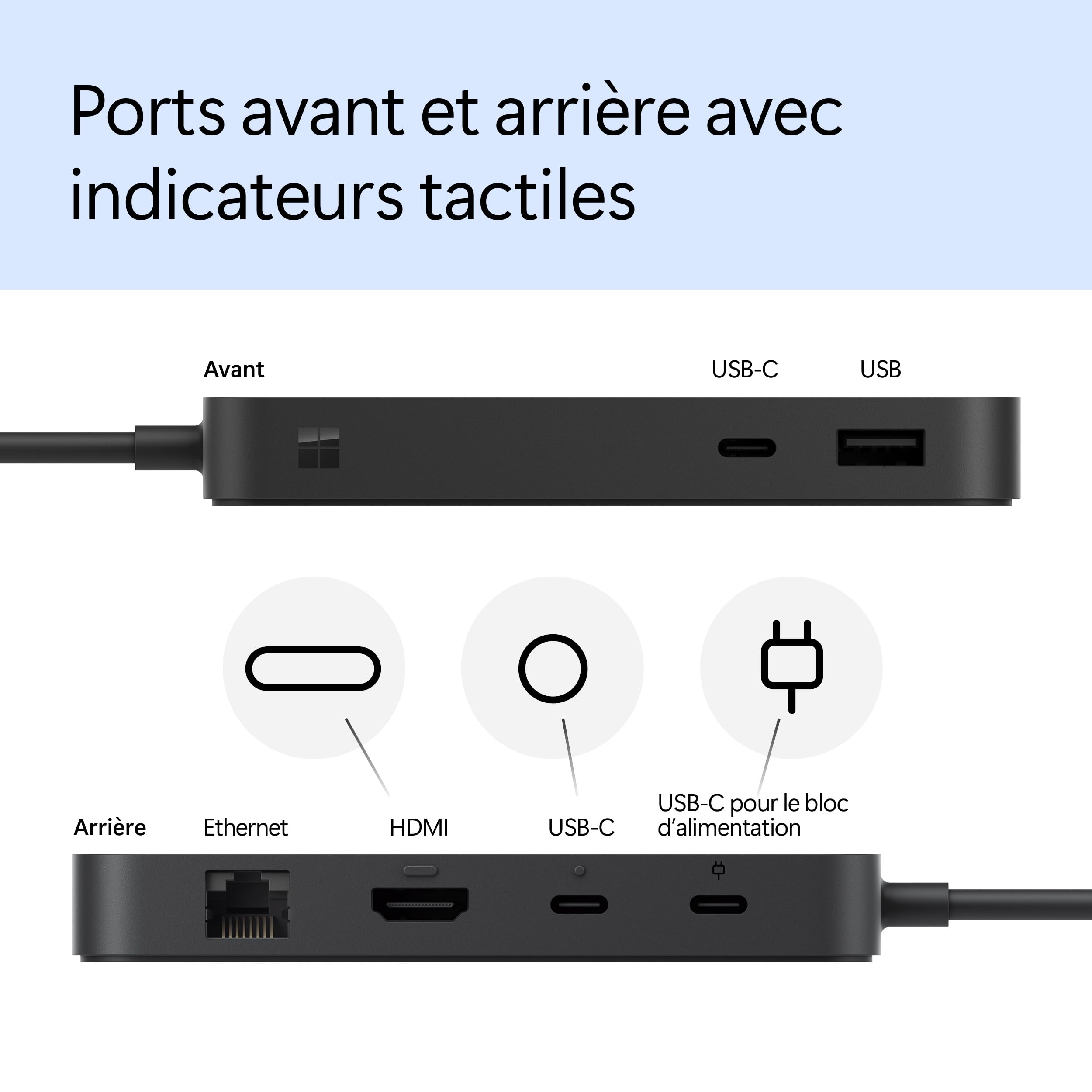 microsoft-surface-dock-usb4-2x-usb-c-usb-a-hdmi-ethernet-65w image 5