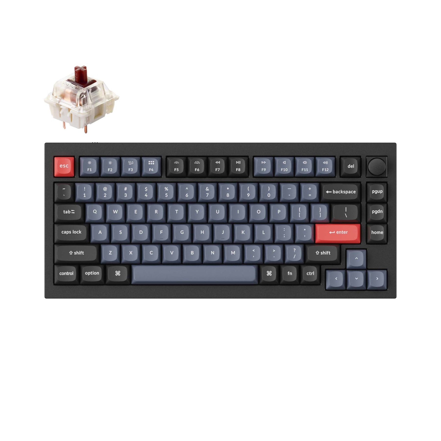 keychron-q1-version-2-clavier-m-canique-filaire-custom-qmk-gateron-ansi image 3