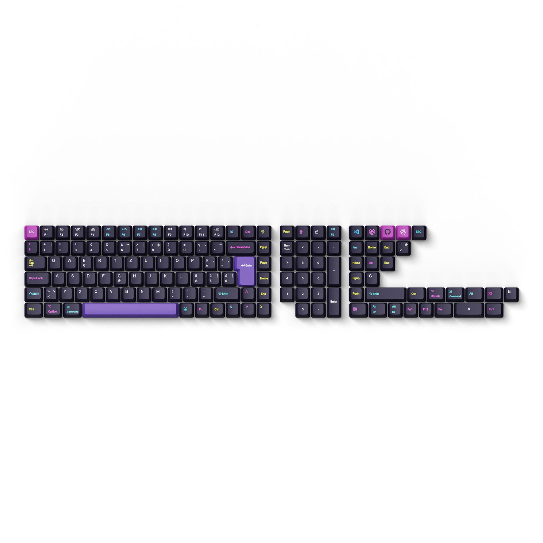 keychron-developer-iso-oem-dye-sub-pbt-set-complet-de-keycaps image 1
