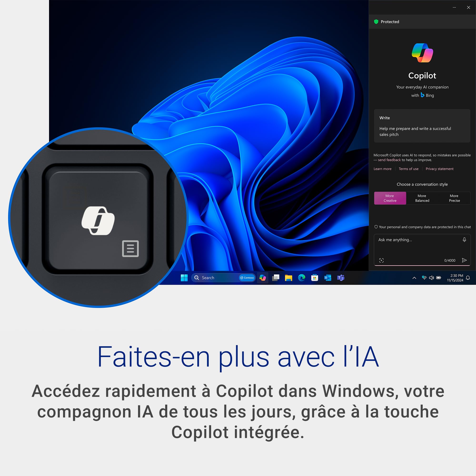 dell-pro-clavier-filaire-1727-azerty-silencieux-touches-collaboration image 4