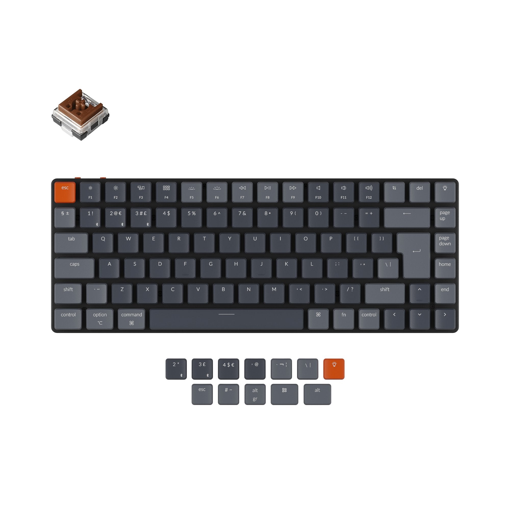 keychron-k3-version-2-clavier-m-canique-sans-fil-ultra-fin-uk-iso image 6