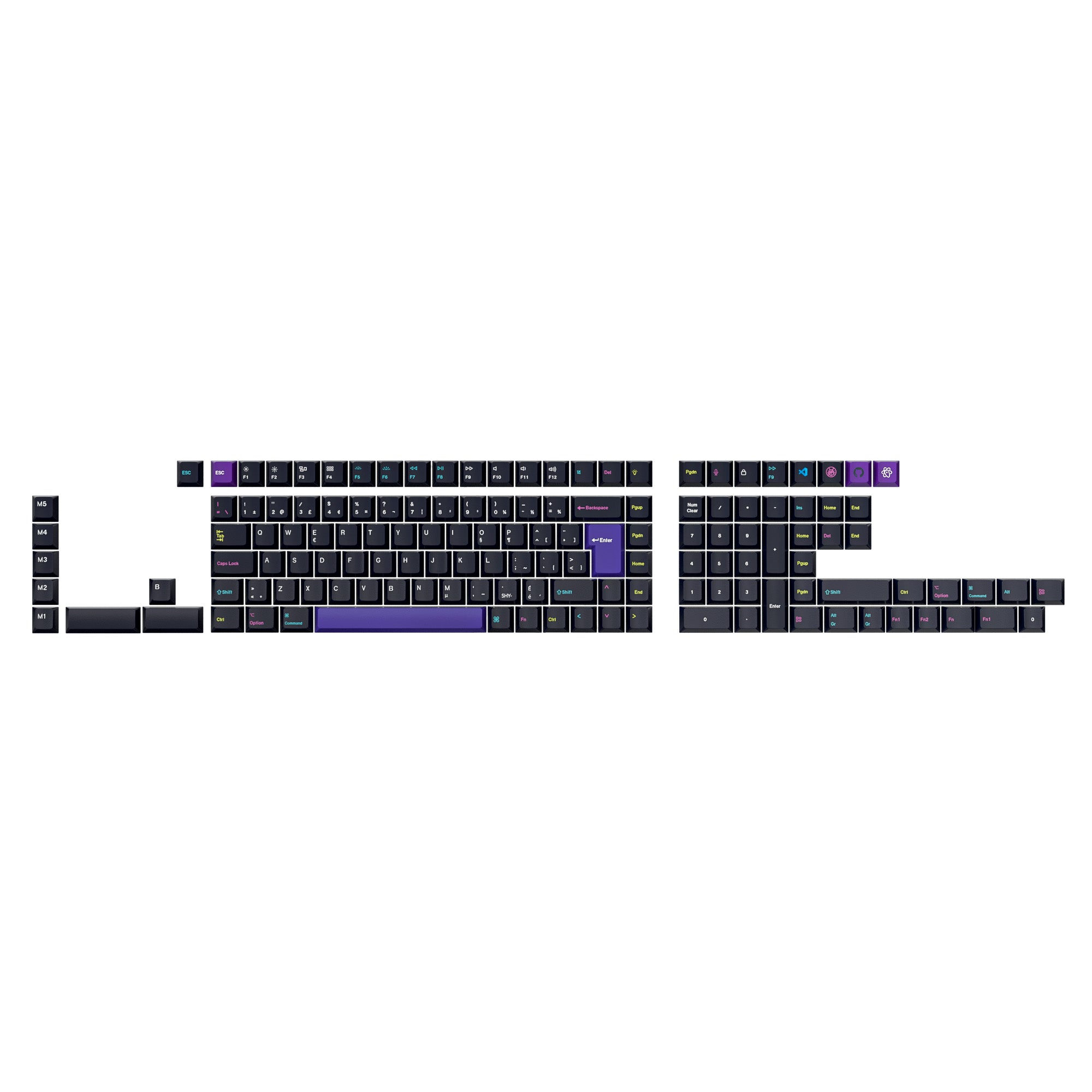 keychron-set-de-touches-iso-cherry-pbt-dye-sub-full-set-developer-version-2 image 4