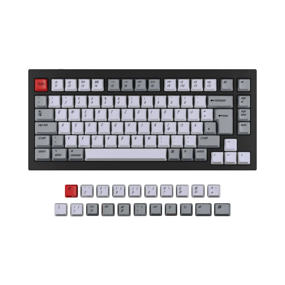 keychron-set-de-touches-iso-oem-pbt-dye-sub-q1-q1-pro-v1-k2-k2-pro image 1