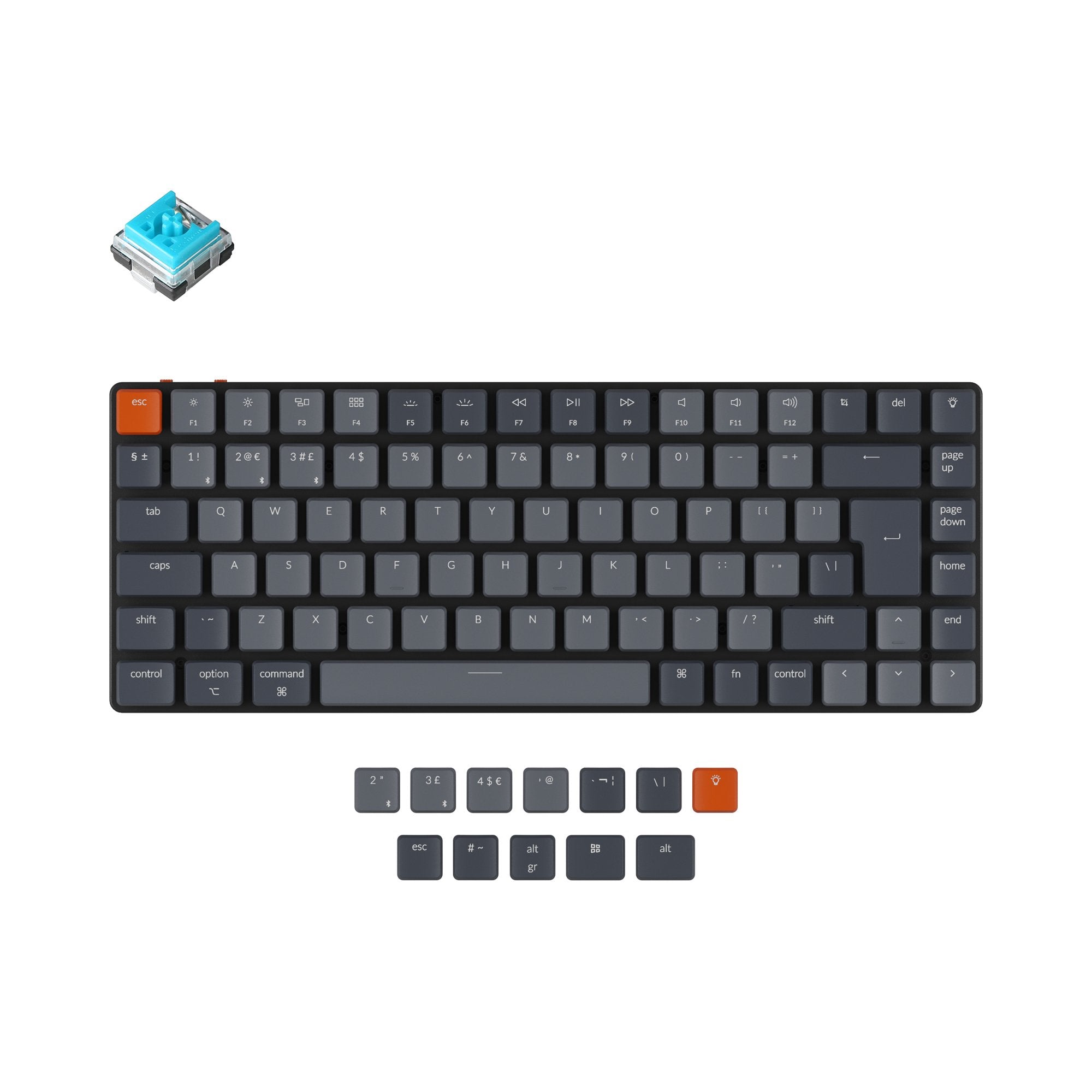 keychron-k3-version-2-clavier-m-canique-sans-fil-ultra-fin-uk-iso image 2