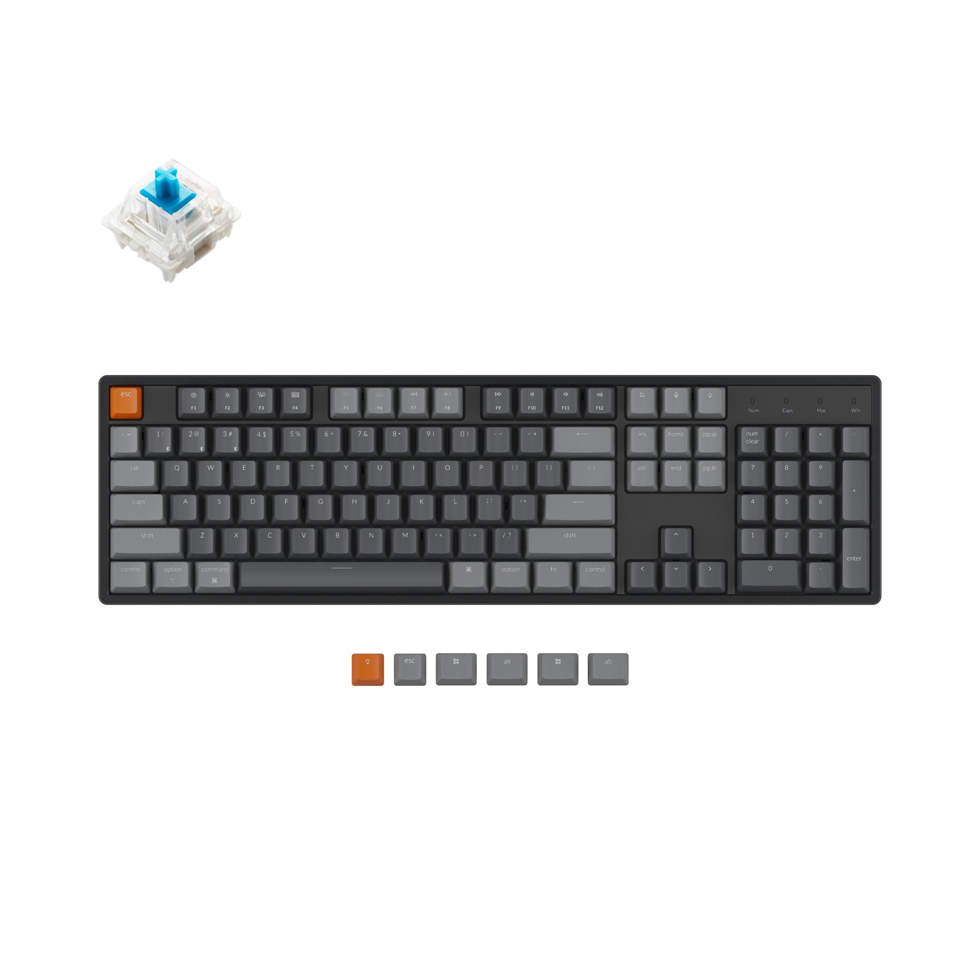 keychron-k10-clavier-m-canique-sans-fil-hot-swap-layout-us-ansi image 5