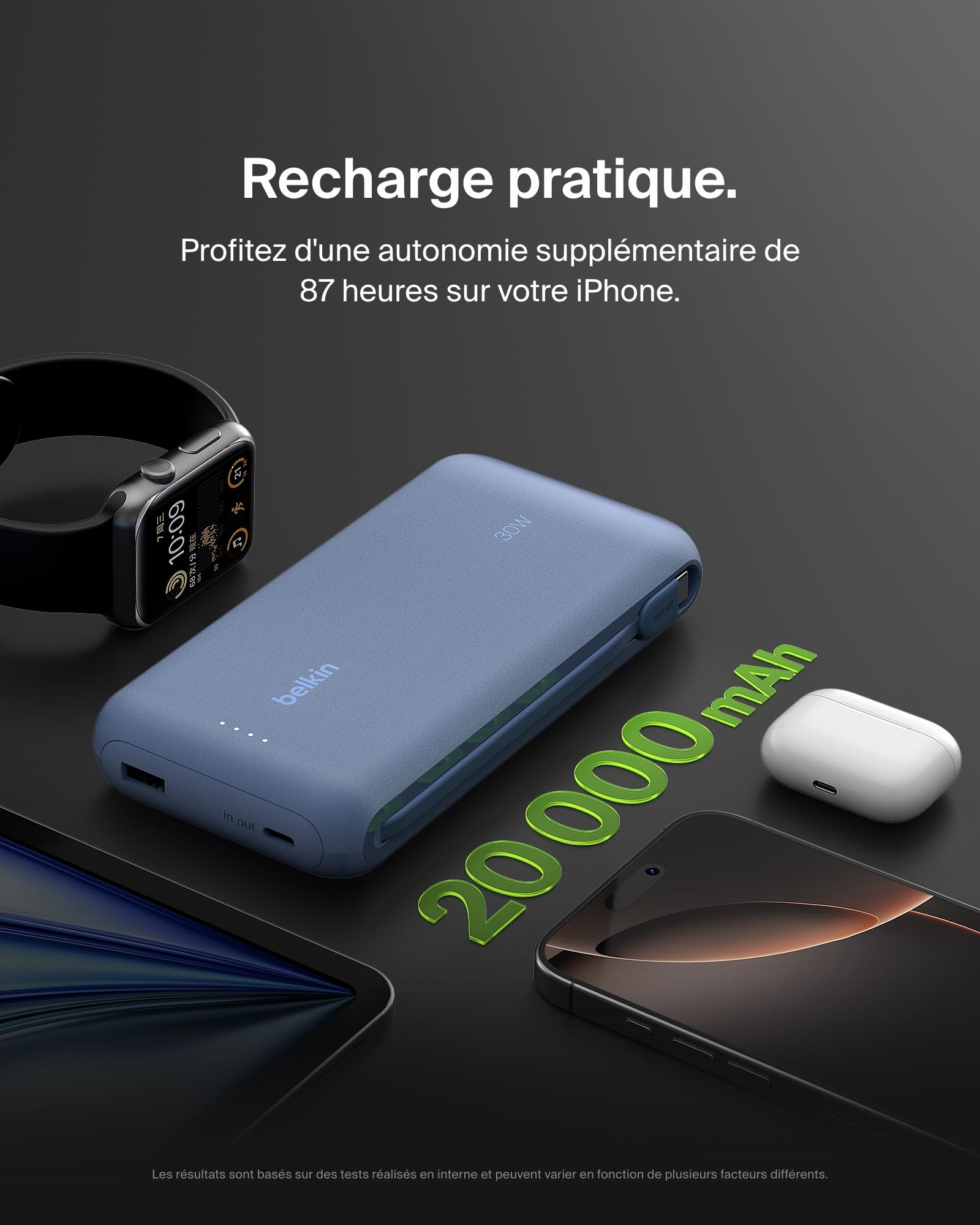belkin-boostcharge-batterie-externe-20000-mah-30w-avec-c-ble-usb-c-int-gr-bleu image 5