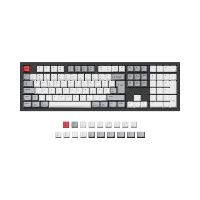 keychron-set-de-capuchons-pbt-retro-oem-dye-sub-iso-et-ansi image 2