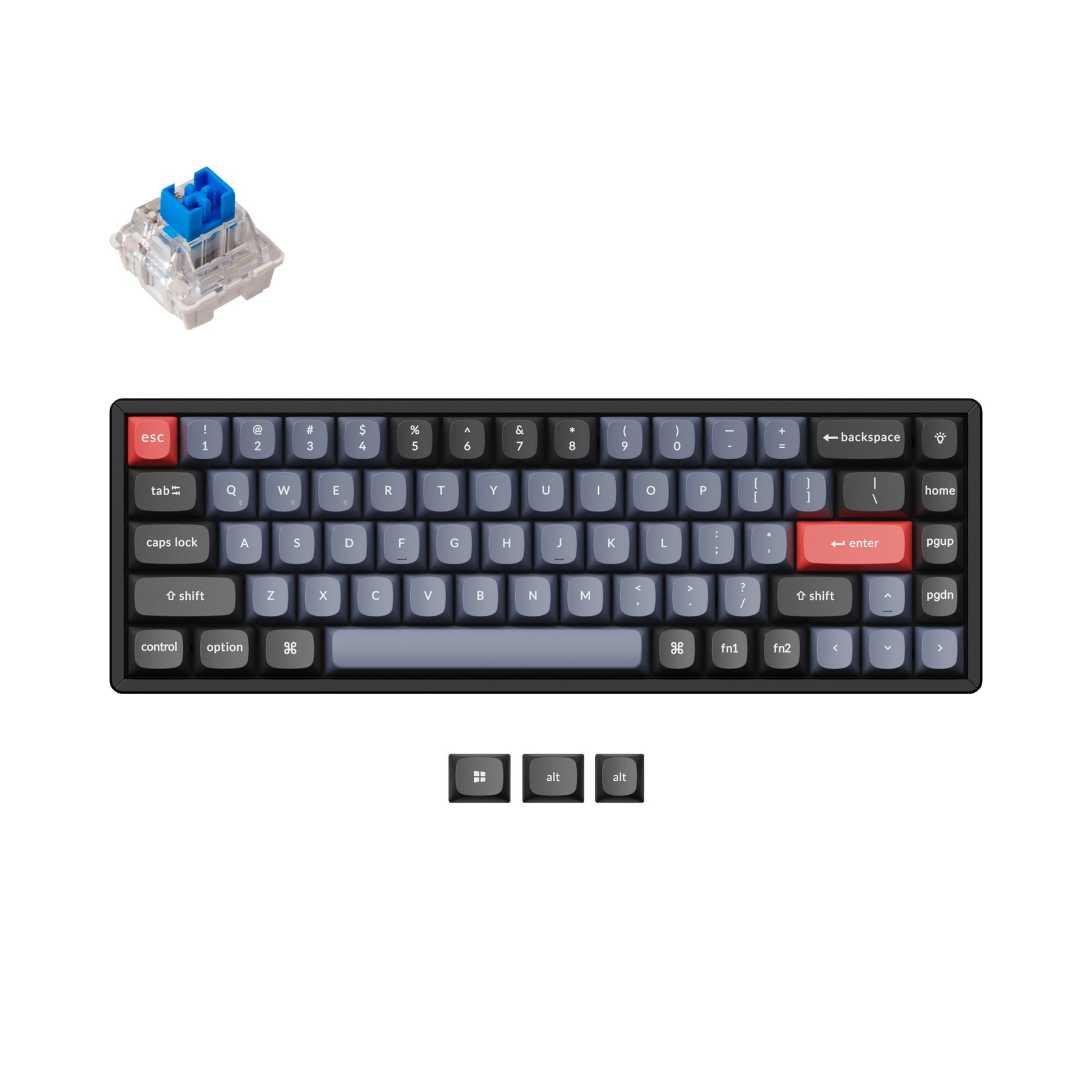 keychron-k6-pro-clavier-m-canique-sans-fil-65-qmk-via-us-ansi image 5