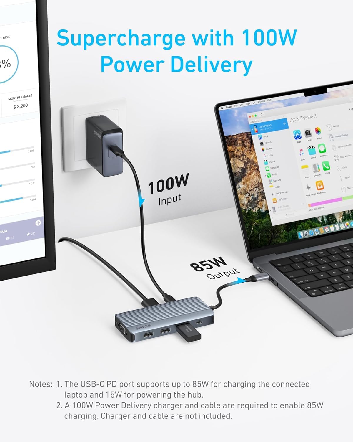 anker-hub-usb-c-8-en-1-triple-display-2x-hdmi-4k-vga-1080p image 5